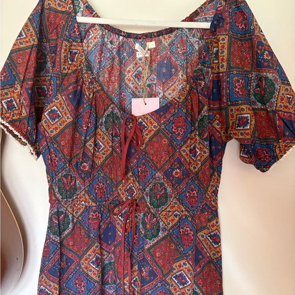 Christy Dawn Brynne dress ruby patchwork - Picture 4 of 6